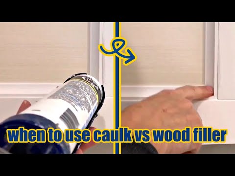 How to Use Caulk and Spackle on Wood Trim and Molding - Step by Step for Beginners