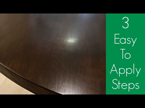 DIY Dark Wood Furniture Stain - How to Stain A Table Top