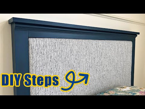 How to Upholster a Headboard with Padding - Part Two of Two