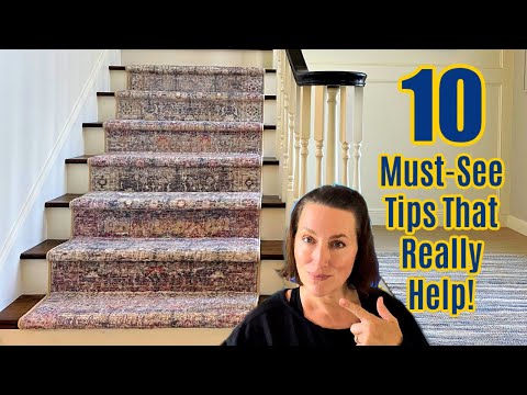 Top 10 DIY Tips For How To Use A Rug On Stairs LIKE A PRO!