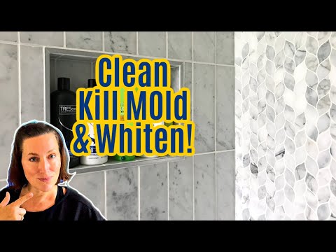 Easiest Way to Clean Grout In Your Shower (Safe On Marble &amp; Stone Tile)
