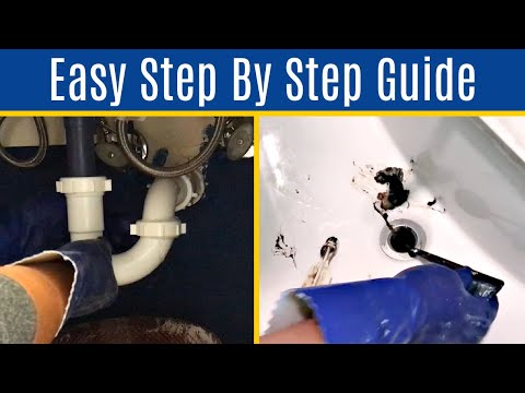 Cleaning Hair Out of a Sink Drain - Easy Steps to Remove and Clean Pipes Under a Bathroom Sink