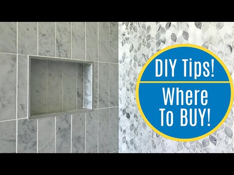DIY Marble Tile Tips &amp; Tour in our Master Bathroom - It&#039;s Reveal Time!