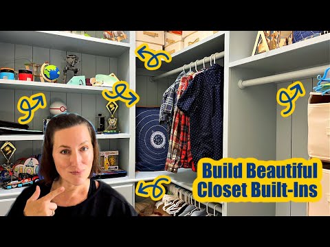 7 Best Ideas For Building Your Own DIY Small Walk In Closet Built Ins!