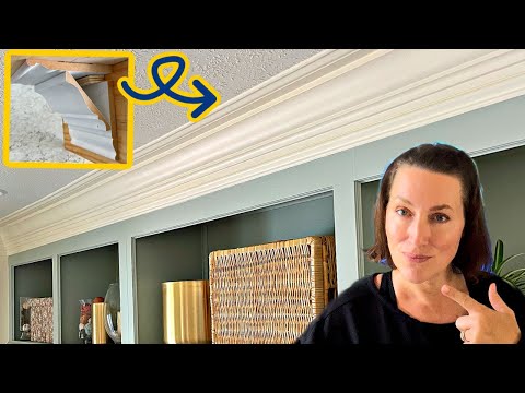 Easy DIY Three Piece Crown Molding - Get this beautiful layered crown molding look!
