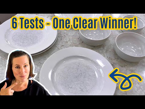 Testing 6 Ways To Remove Scratches On Plates And Dishes With Shocking Results!