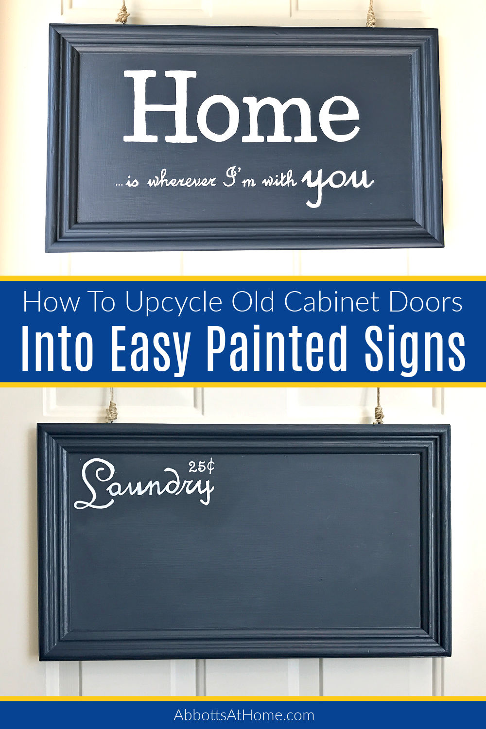 Make Fun DIY Signs And Chalkboards With Old Doors Abbotts At Home