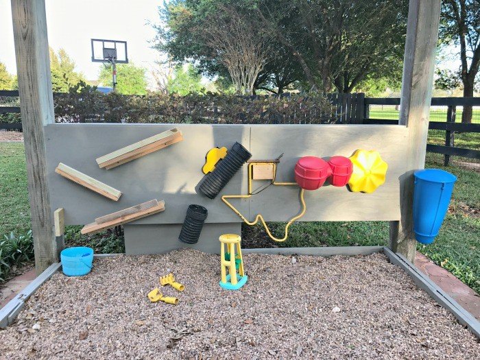 A Fun Pea Gravel Play Area & Backyard Activity Wall Abbotts At Home