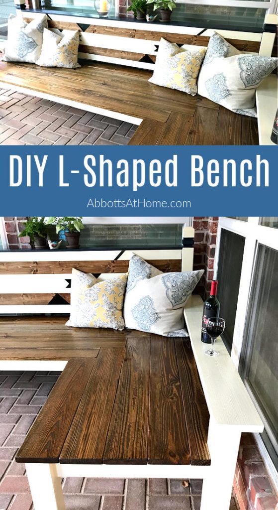 DIY Outdoor Corner Bench Build I LOVE this one! Abbotts At Home