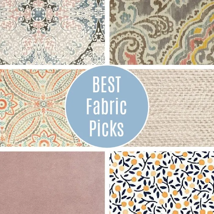Did you know that you can find some of the best fabric by the yard online on Amazon? Here are 30+ of my top picks for beautiful, cheap fabric from all of the popular fabric brands. Beautiful upholstery, quilting, clothing, and home fabrics by the yard on Amazon.