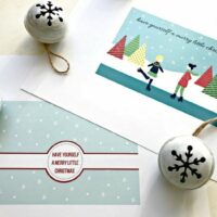 Download both of these fun & free Christmas Printables today. Use them as Christmas Card Printables or as Printable Christmas Decor and Wall Art. Have Yourself A Merry Little Christmas Quote. #DIYChristmasCard #ChristmasCardCraft #ChristmasPrintable #MerryLittleChristmas
