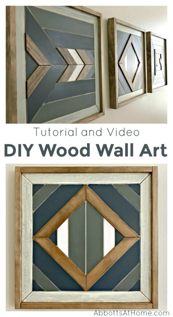 Easy DIY Scrap Wood Wall Art Build Steps and Video Abbotts At Home