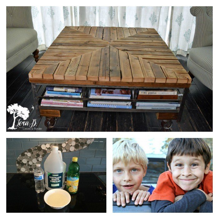 This weeks features: Upcycled Coffee Table, Homemade Kitchen Cleaning Products, and 15 Ways to improve the attention span of boys.