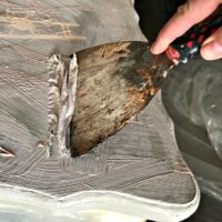 Here is my easy DIY for Stripping Paint from wood furniture or cabinets. I use these steps every time I need to strip an old paint or stain finish. Using Citristrip Gel and Cling Wrap or Saran Wrap.