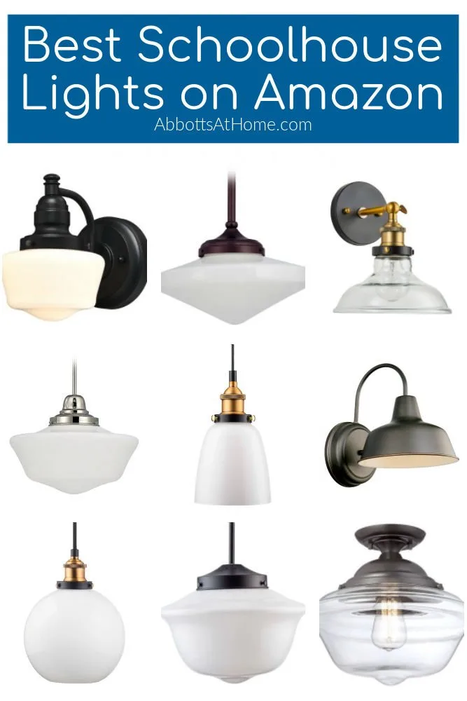 I'm LOVING the timeless and beautiful look of vintage-style lights, lately. Here's 35 of the BEST Milk Glass and Schoolhouse Lights for your home.