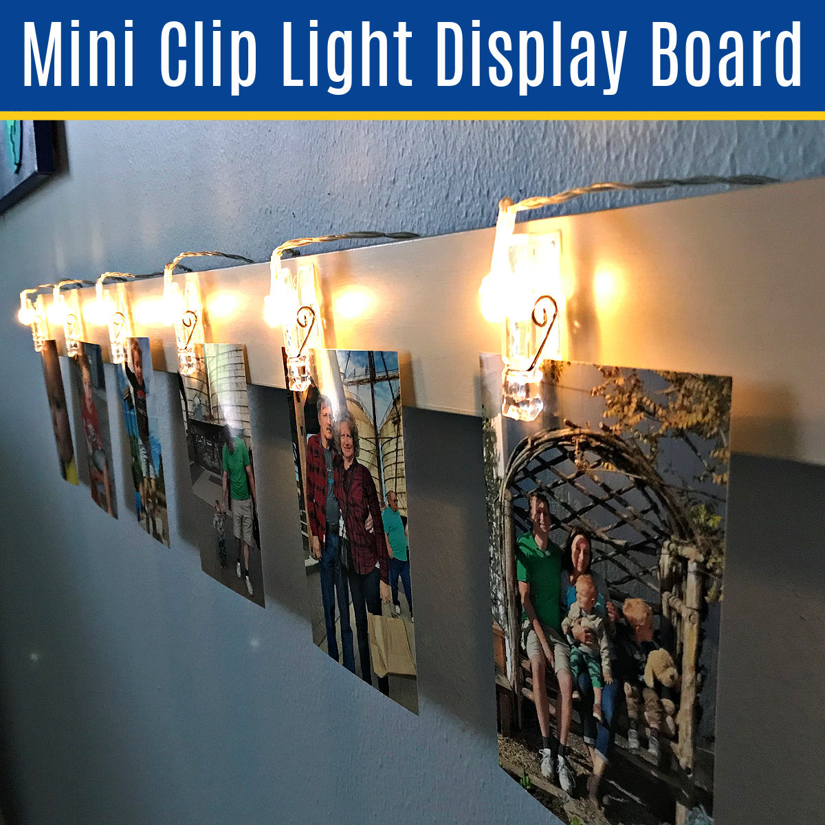 Easy DIY Wood Display Board for Family Photos and Art Abbotts At Home