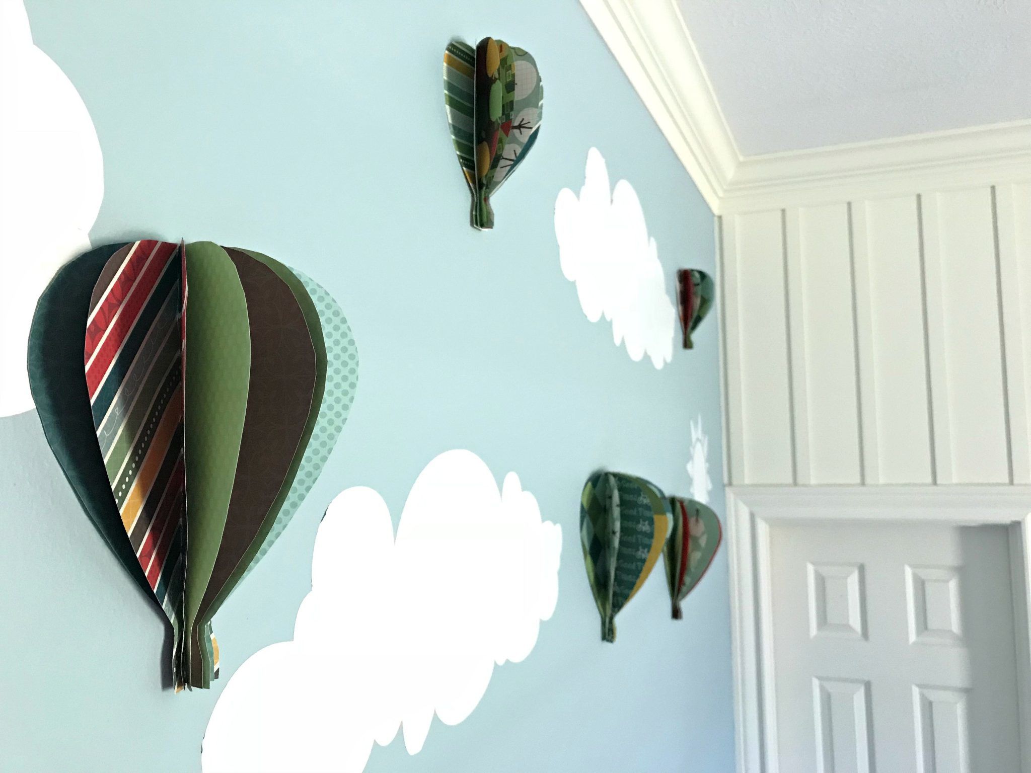 Paper Hot Air Balloon Wall Art & A Makeover Update Abbotts At Home