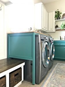 Easy DIY Laundry Table Over Washer and Dryer (Build Steps And Video ...