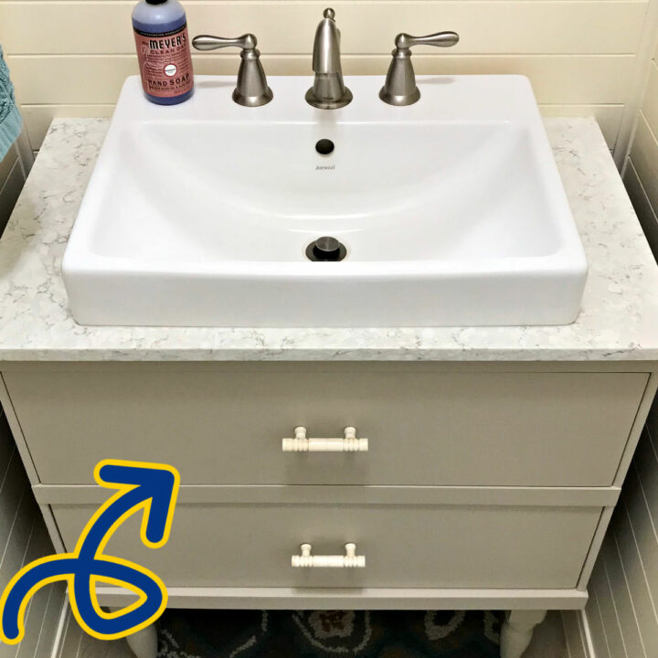 Modify Vanity Drawers For Plumbing, How Much Does It Cost To Install A Vanity