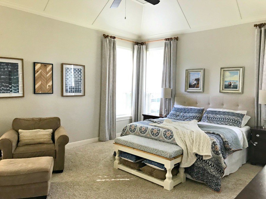 Here's a peek at the rooms I've never really shown you. And, the story behind why I haven't done their room reveals yet. A couple just need a few finishing touches. Like our master bedroom. But, they're all full of Traditional Home Room Makeover Ideas. #AbbottsAtHome #MasterBedroom #BedroomIdeas #FarmhouseStyle #TraditionalHome #MasterBedroomIdeas #VaultedCeiling