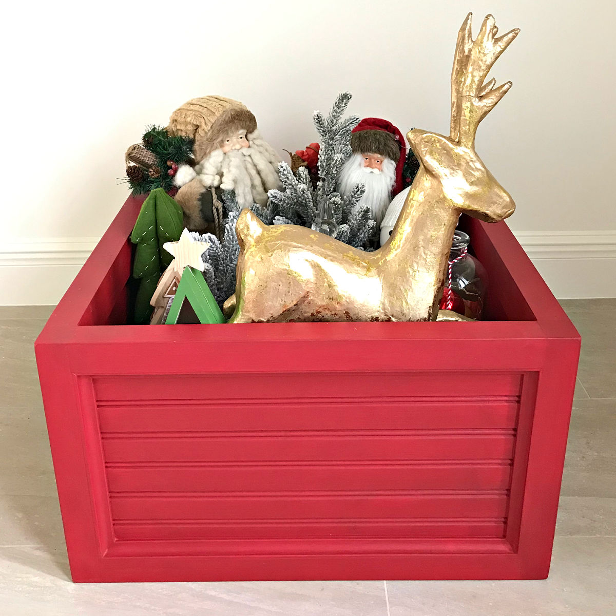 Beautiful DIY Christmas Tree Box Stand : PDF Build Plans And Video - Abbotts At Home