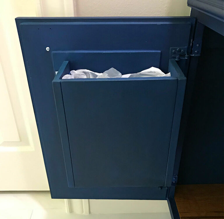 I LOVE This Easy DIY Door Trash Can (Easy Steps, Photos, and Video) Abbotts At Home
