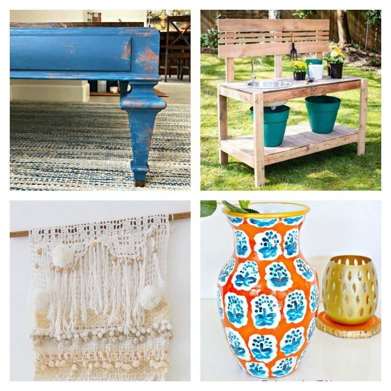 Yay! Here are 10 unique and awesome DIY Upcycle Ideas to inspire your next project. With tutorials to show you how to do it at home. #AbbottsAtHome #UpcycleIdeas #Upcycling #Upcycle #FurnitureMakeover