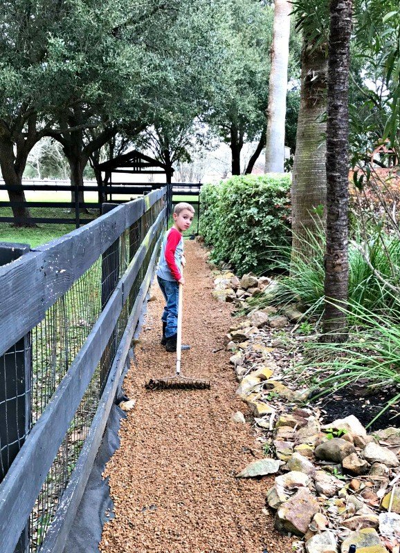 3 quick and easy steps to a weed free gravel path or pea gravel garden. You can block those weeds for years with just a little labor and 2 things from your local landscape supplier.