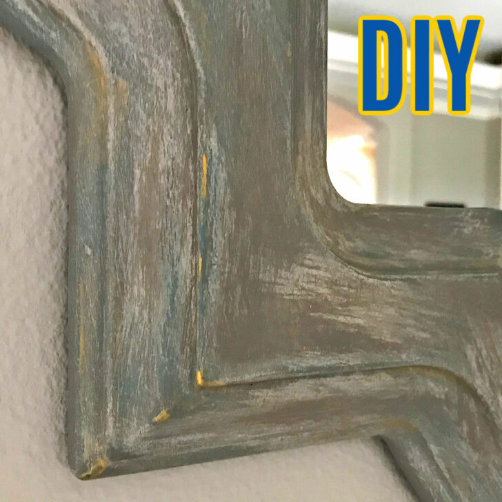 Image of a DIY Weathered Chalk Paint Look for a tutorial with steps.