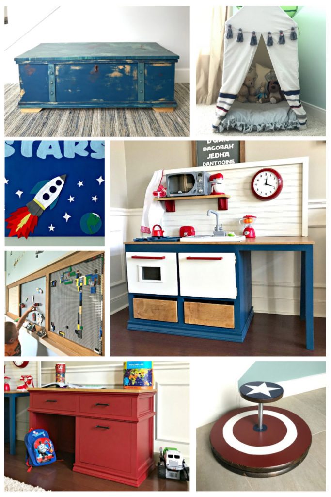 7 DIY Christmas Gift Ideas for kids. Click for the step by step tutorials. Includes DIY Kids furniture, Kids Toys, and DIY Kids Play Areas. #AbbottsAtHome #ChristmasGifts #GiftIdeas #DIYFurniture #PlayRoom #Woodworking