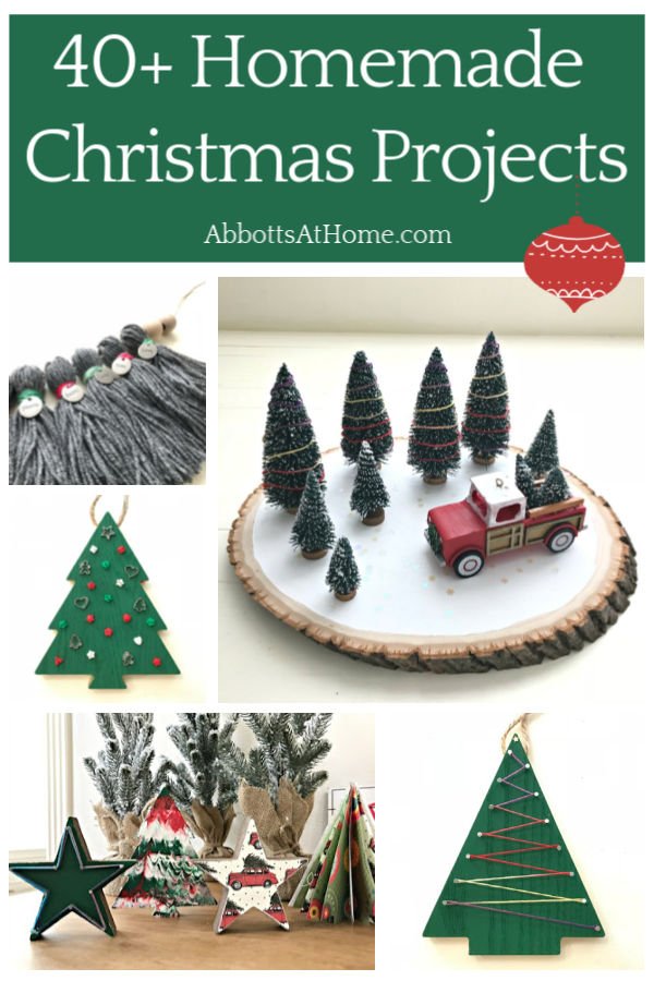 40+ fun DIY Christmas Projects, Crafts, Ornaments, Wreaths, Builds and Gift Ideas from my site. Plus, some of my favorite Christmas projects from talented blogger friends! #Christmas #ChristmasIdeas #ChristmasDecor #ChristmasGifts #ChristmasInspo #Christmas