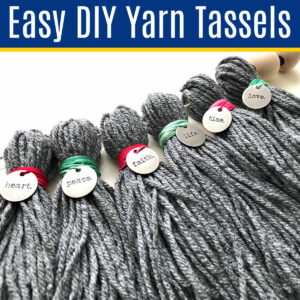 How to Make Yarn Tassels for Home Decor Projects. With written steps & how-to video. Update pillows, blankets, make tassel garland, and more. How to make homemade, chunky tassels.