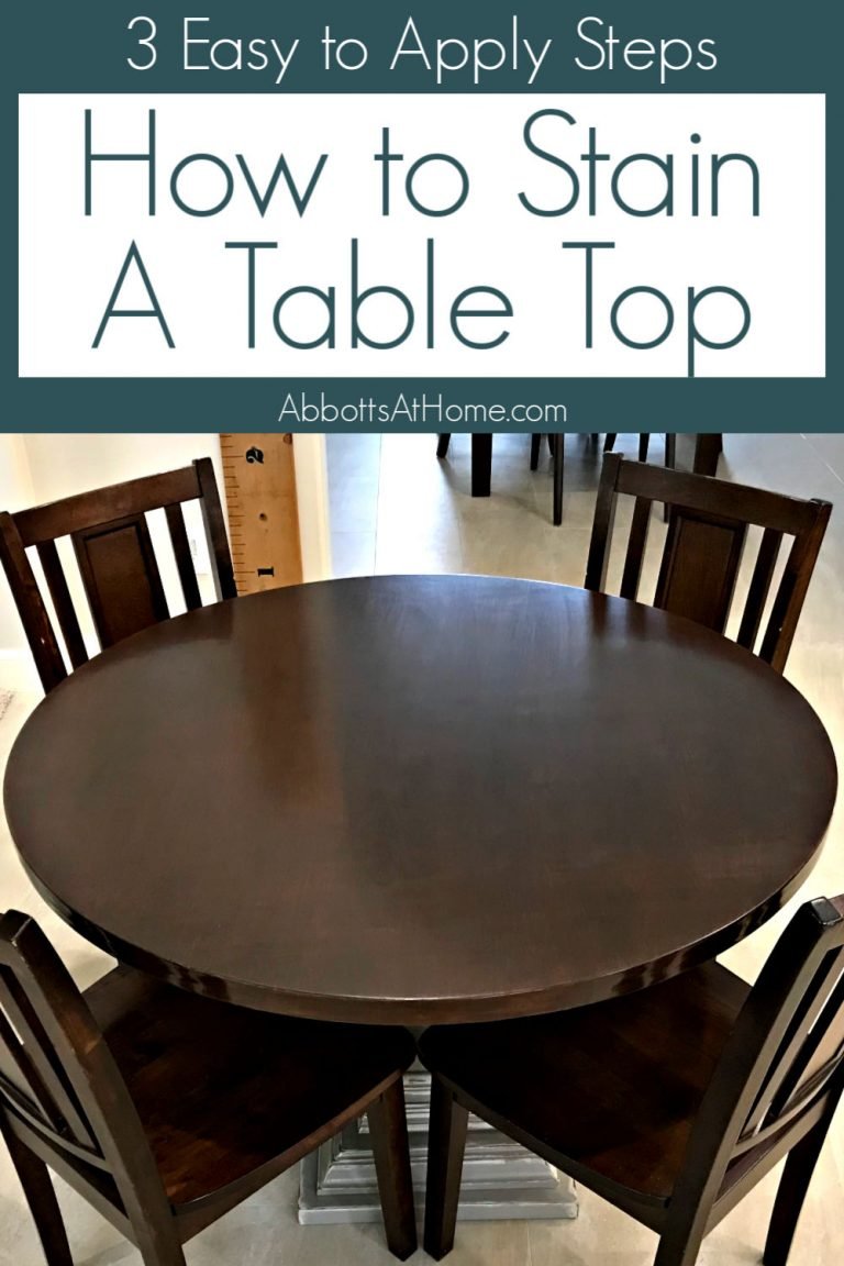 How To Stain A Table Top Get a Professional Finish Abbotts At Home
