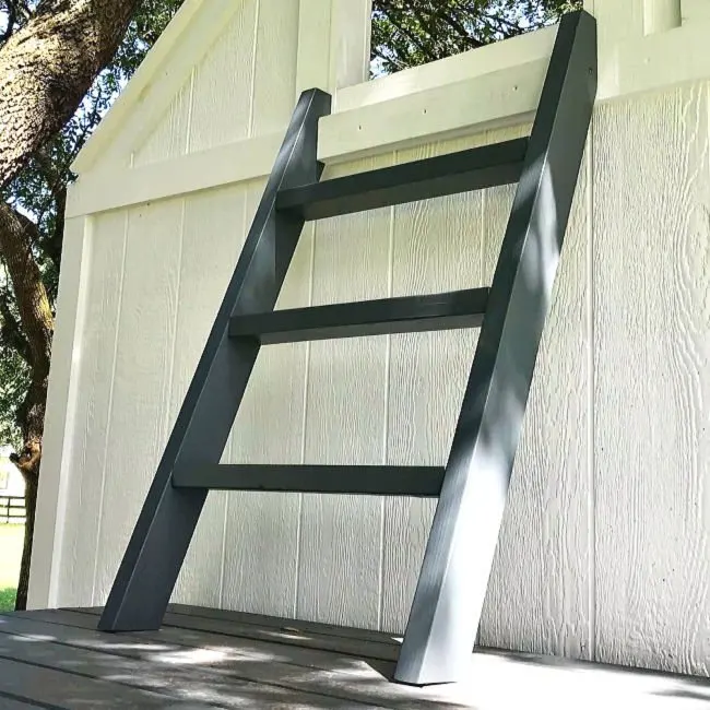 Here's my quick and easy DIY steps for How to Build a Small Step Ladder from 2x4's for your playhouse, loft, bunk bed, or anywhere.