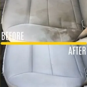 Written steps and a how to video showing how to Clean Car Seats at Home, the Easy Way with a portable Bissell SpotClean Pro. This even worked on my gross chocolate milk covered seats!