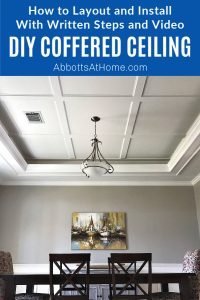 Easy DIY Coffered Ceiling Idea: Simple, Low Profile Design (Steps And ...