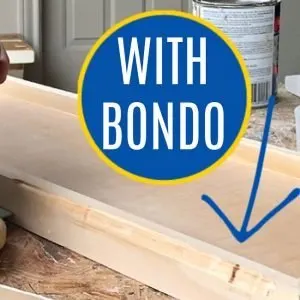 Here's my easy to follow guide for mixing and using Bondo All Purpose Putty to fix damaged wood furniture or new woodworking projects. Written steps and video to show you how to repair wood furniture damage, fix woodworking projects, or patch home decor with Bondo All Purpose Putty.