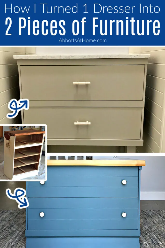 How To Cut A Dresser In Half Make, How To Turn A File Cabinet Into Dresser