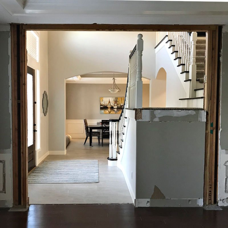 Here's how to remove an arched doorway in a wall with tips for demo, framing, and how to square off rounded arches.