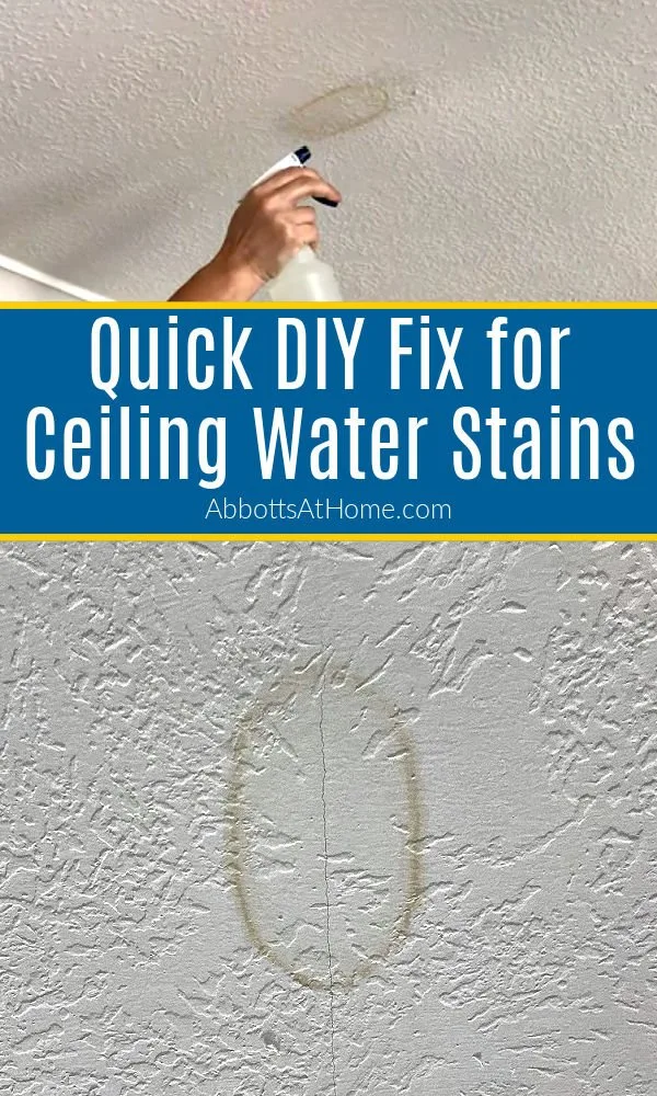 Fix Water Stains On Ceiling Leaks, How To Get Rid Of Water Stains On Ceiling Without Painting