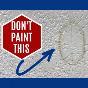 Quick and easy written steps and video for How to Fix Water Stains on Ceiling Leaks without paint. In just a few minutes, get rid of most water stains.