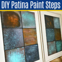 Easy steps for the perfect DIY Patina Paint finish. With 20 beautiful faux metal painting techniques for bronze, brass, copper and rust looks.
