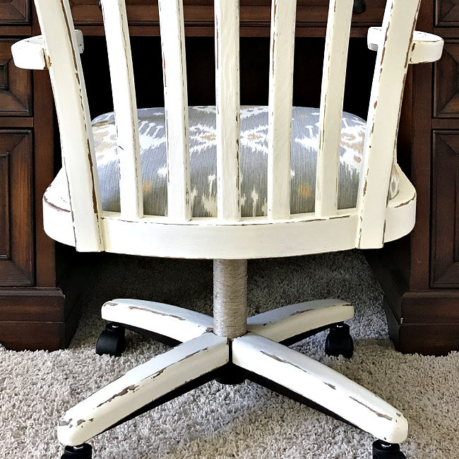 DIY White Distressed Chalk Paint