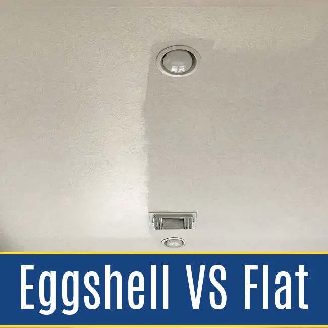 5 before & after examples from my home of the best paint sheen on ceilings. Throw out those old painting rules to get a more beautiful room. Eggshell vs flat paint sheen on ceilings.