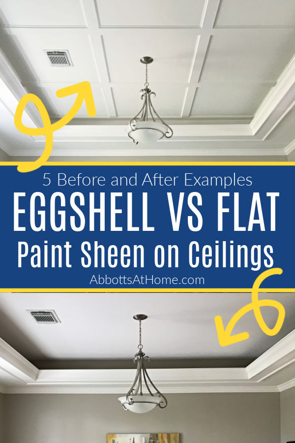 Best Ceiling Paint Finish Flat Vs Eggs Sheen Results Abbotts At Home - Best Paint Sheen For Bathroom Ceiling