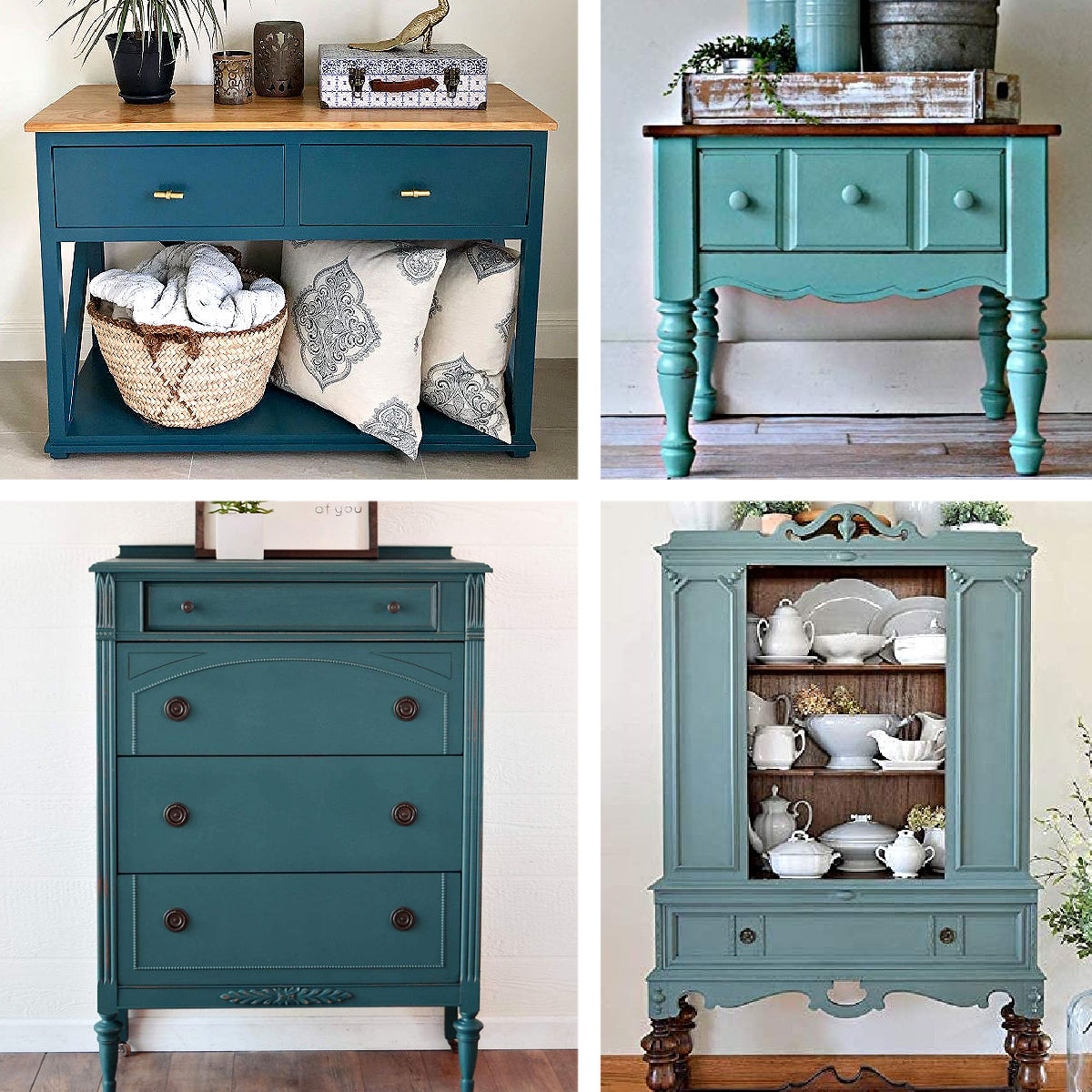 How To - Furniture Flip Using Chalk Paint - Small Cabinet Makeover