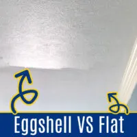 Image of Flat and Eggshell Ceiling Paint Finish. Text Says 
