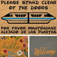 Image of 3 of my picks for the best outdoor door mats or entry mats for your front door.