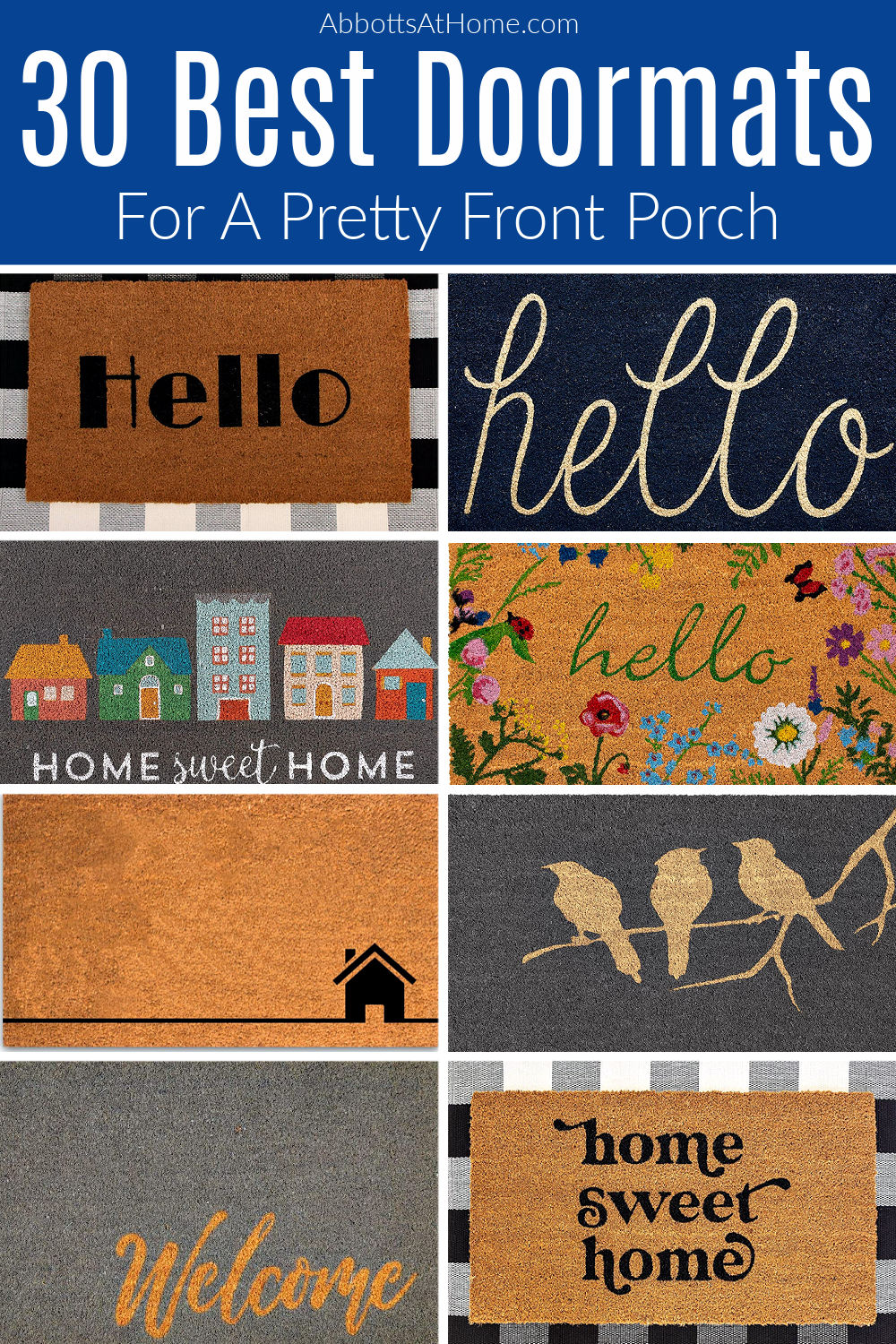 30 Best Outdoor Door Mats for any Home! Abbotts At Home