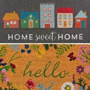 Here's my top picks for the Best Outdoor Door Mats for any home! Including tips for picking the right size, best materials, & beautiful style.